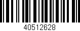 Código de barras (EAN, GTIN, SKU, ISBN): '40512628'