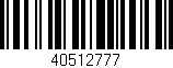 Código de barras (EAN, GTIN, SKU, ISBN): '40512777'