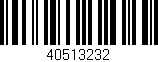 Código de barras (EAN, GTIN, SKU, ISBN): '40513232'