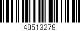 Código de barras (EAN, GTIN, SKU, ISBN): '40513279'