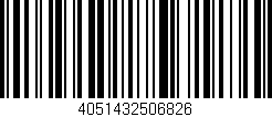 Código de barras (EAN, GTIN, SKU, ISBN): '4051432506826'