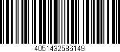 Código de barras (EAN, GTIN, SKU, ISBN): '4051432586149'