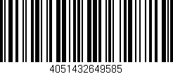 Código de barras (EAN, GTIN, SKU, ISBN): '4051432649585'