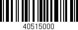 Código de barras (EAN, GTIN, SKU, ISBN): '40515000'