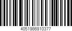 Código de barras (EAN, GTIN, SKU, ISBN): '4051986910377'
