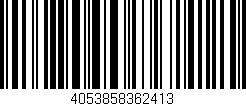 Código de barras (EAN, GTIN, SKU, ISBN): '4053858362413'