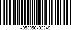 Código de barras (EAN, GTIN, SKU, ISBN): '4053858402249'