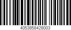 Código de barras (EAN, GTIN, SKU, ISBN): '4053858428003'