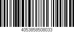 Código de barras (EAN, GTIN, SKU, ISBN): '4053858508033'