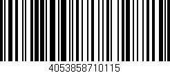 Código de barras (EAN, GTIN, SKU, ISBN): '4053858710115'