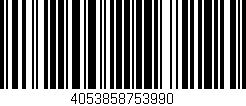 Código de barras (EAN, GTIN, SKU, ISBN): '4053858753990'