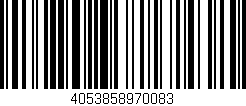 Código de barras (EAN, GTIN, SKU, ISBN): '4053858970083'