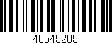 Código de barras (EAN, GTIN, SKU, ISBN): '40545205'