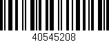 Código de barras (EAN, GTIN, SKU, ISBN): '40545208'