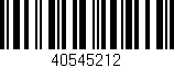 Código de barras (EAN, GTIN, SKU, ISBN): '40545212'
