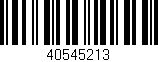 Código de barras (EAN, GTIN, SKU, ISBN): '40545213'