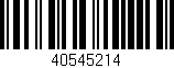 Código de barras (EAN, GTIN, SKU, ISBN): '40545214'