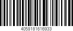 Código de barras (EAN, GTIN, SKU, ISBN): '4059181616933'