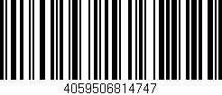 Código de barras (EAN, GTIN, SKU, ISBN): '4059506814747'