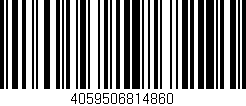 Código de barras (EAN, GTIN, SKU, ISBN): '4059506814860'