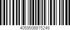 Código de barras (EAN, GTIN, SKU, ISBN): '4059506815249'