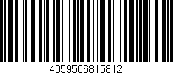 Código de barras (EAN, GTIN, SKU, ISBN): '4059506815812'