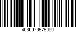 Código de barras (EAN, GTIN, SKU, ISBN): '4060978575999'