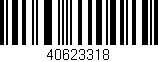 Código de barras (EAN, GTIN, SKU, ISBN): '40623318'