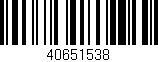 Código de barras (EAN, GTIN, SKU, ISBN): '40651538'