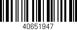 Código de barras (EAN, GTIN, SKU, ISBN): '40651947'