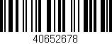 Código de barras (EAN, GTIN, SKU, ISBN): '40652678'