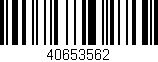 Código de barras (EAN, GTIN, SKU, ISBN): '40653562'