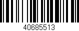 Código de barras (EAN, GTIN, SKU, ISBN): '40685513'