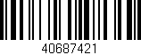 Código de barras (EAN, GTIN, SKU, ISBN): '40687421'