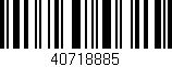 Código de barras (EAN, GTIN, SKU, ISBN): '40718885'