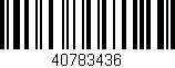 Código de barras (EAN, GTIN, SKU, ISBN): '40783436'