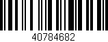Código de barras (EAN, GTIN, SKU, ISBN): '40784682'
