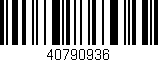 Código de barras (EAN, GTIN, SKU, ISBN): '40790936'