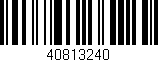 Código de barras (EAN, GTIN, SKU, ISBN): '40813240'