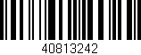 Código de barras (EAN, GTIN, SKU, ISBN): '40813242'