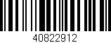 Código de barras (EAN, GTIN, SKU, ISBN): '40822912'