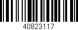 Código de barras (EAN, GTIN, SKU, ISBN): '40823117'