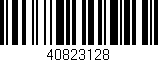 Código de barras (EAN, GTIN, SKU, ISBN): '40823128'