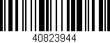 Código de barras (EAN, GTIN, SKU, ISBN): '40823944'