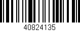 Código de barras (EAN, GTIN, SKU, ISBN): '40824135'