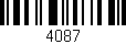 Código de barras (EAN, GTIN, SKU, ISBN): '4087'