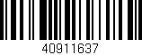 Código de barras (EAN, GTIN, SKU, ISBN): '40911637'