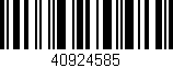 Código de barras (EAN, GTIN, SKU, ISBN): '40924585'