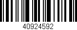 Código de barras (EAN, GTIN, SKU, ISBN): '40924592'