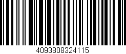 Código de barras (EAN, GTIN, SKU, ISBN): '4093808324115'